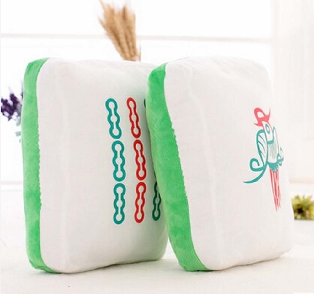 Cute Mahjong Small Plush Stuffed Toy Sofa Bed Decorative Throw Pillow Cushion; 8 Wan