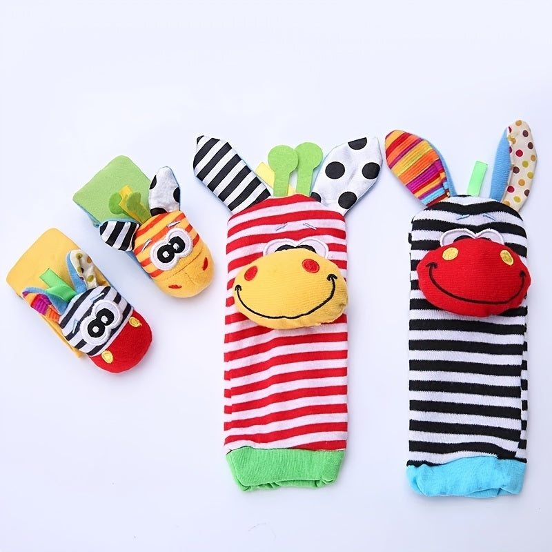 Baby Toys; For Infant Todder Cute Stuffed Animals Baby Rattle Socks Wrist Baby Rattles Newborn Toys ; Make Sounds Games For Babies