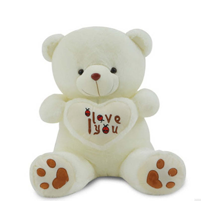 Big Size I Love You Teddy Bear Large Stuffed Plush Doll Holding LOVE Heart Plush Teddy Bear Cartoon Soft Stuffed Doll Kids Toy