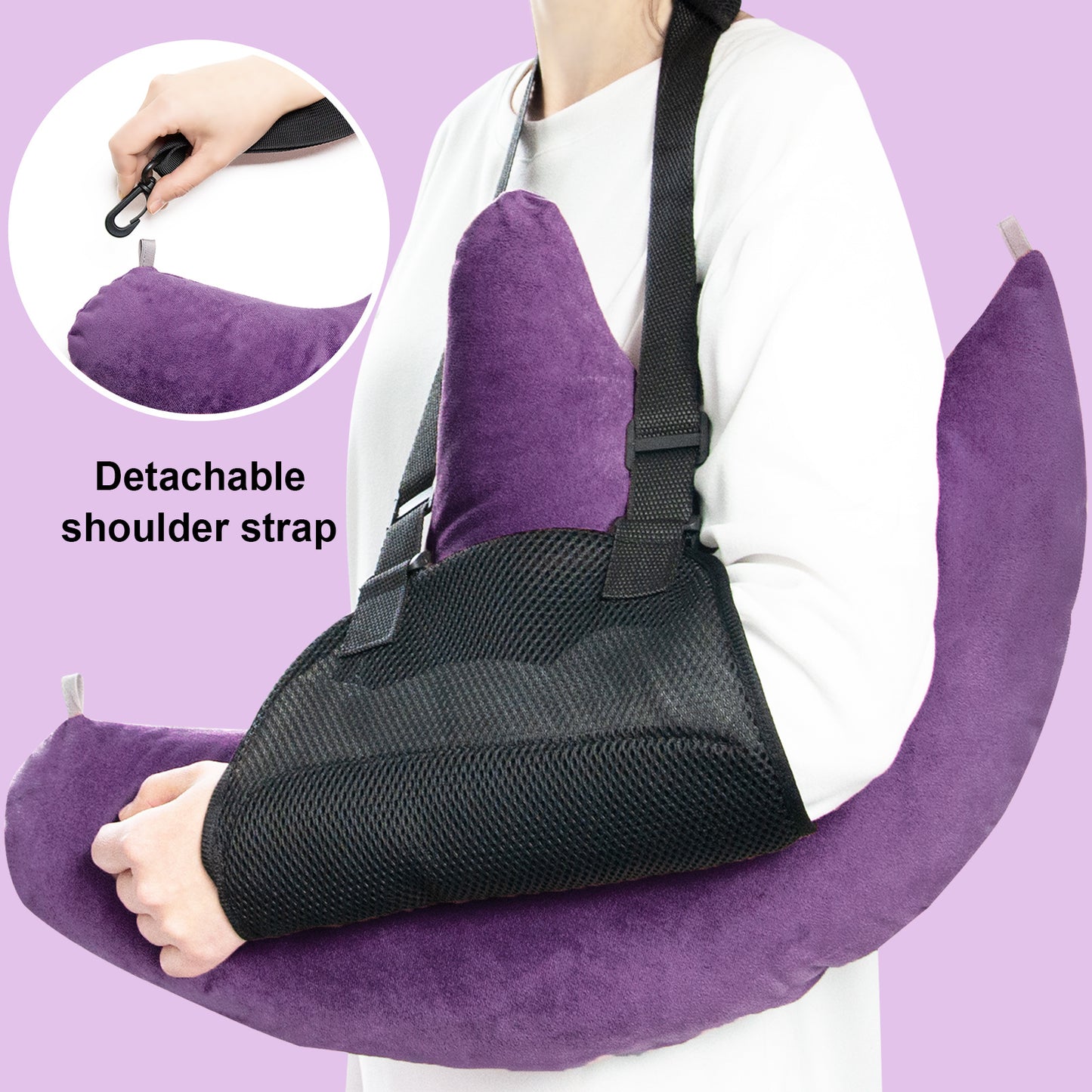 Muwago Shoulder Surgery Pillow, Rotator Cuff Pillow for Neck and Shoulder Pain, Post Surgery Pillow for Sleeping or Sitting, Ergonomic Pillow for Neck and Shoulder, Soft Side Sleeper Support Pillow