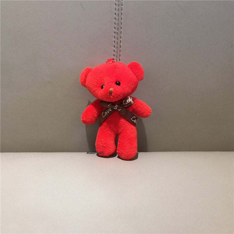 6Colors, 10CM Plush Stuffed Bear Toy Doll Multi-Colors For Wedding Bouquet