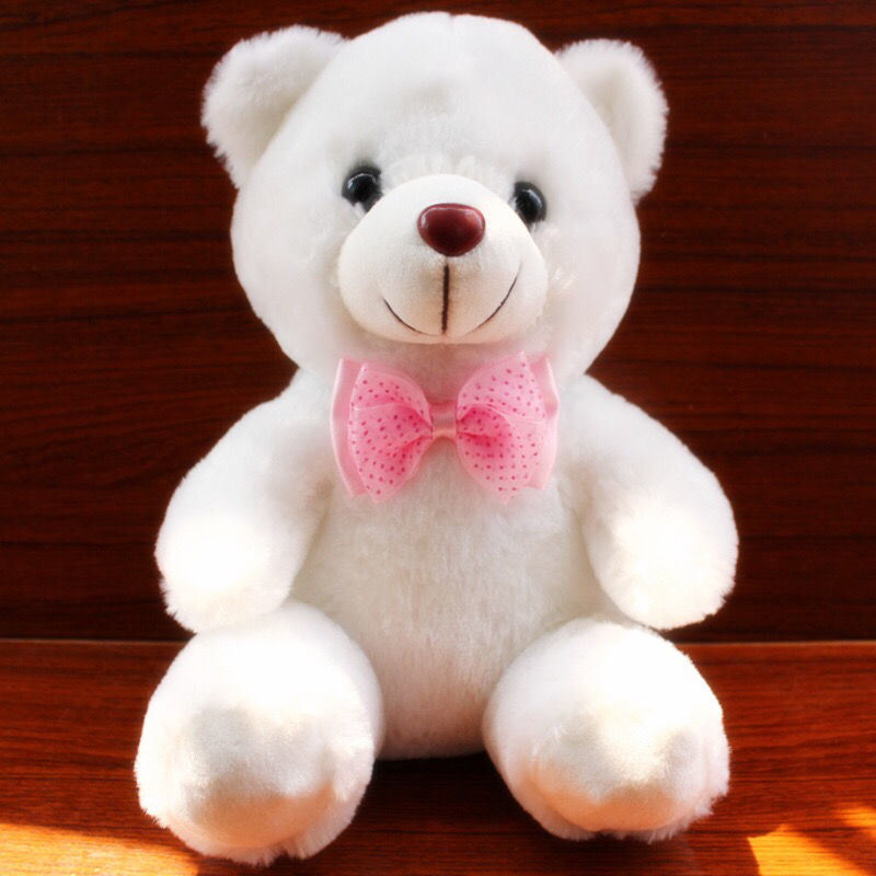 22cm Creative Plush Light Up toys Teddy Bear Stuffed Animals Plush Toy Colorful teddy bear creative Valentine Christmas gifts